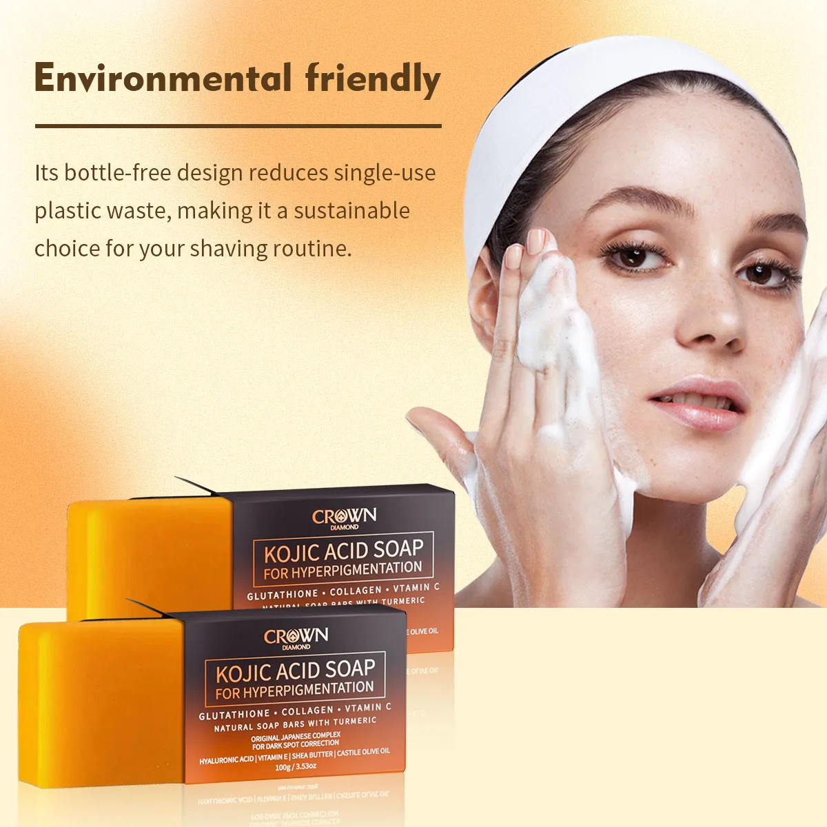Kojic Acid Soap Whitening Handmade Bleaching Acid Glycerin With Vitamin C Deep Cleaning Skin Cares