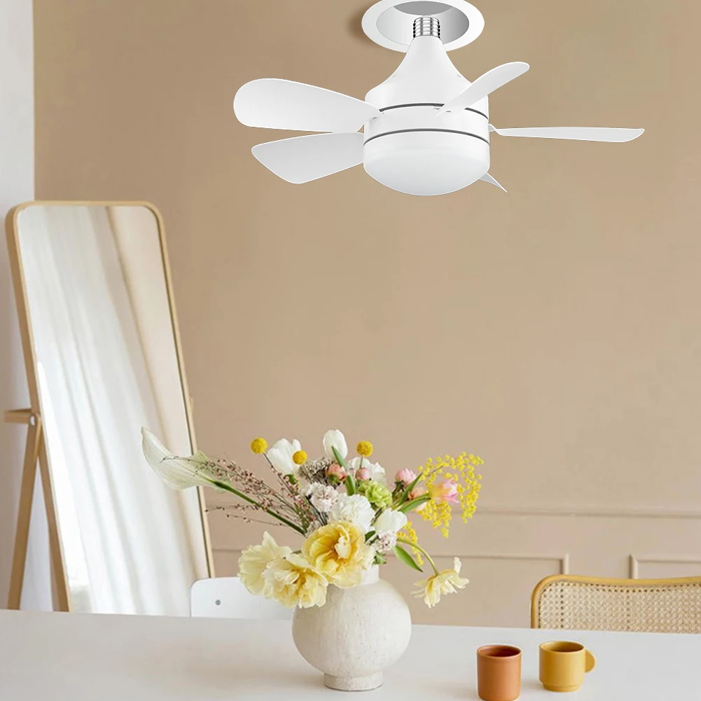 LED 50W ceiling fan light E27 with remote dimming function,5 Blades Ceiling Fan 3 Gear Speed for living room study and home use