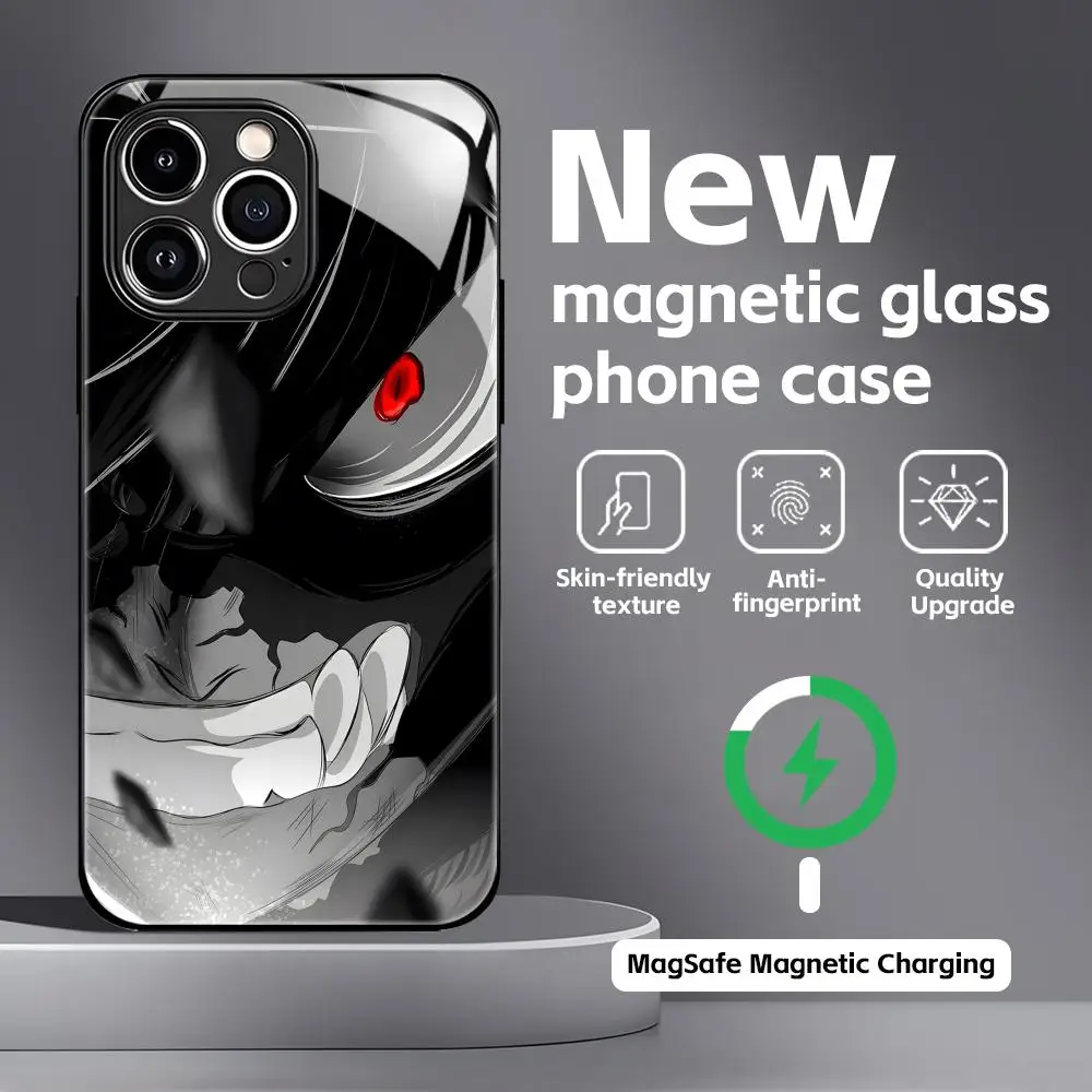 Black Clover Glass Magnetic Phone Case - Anime Design