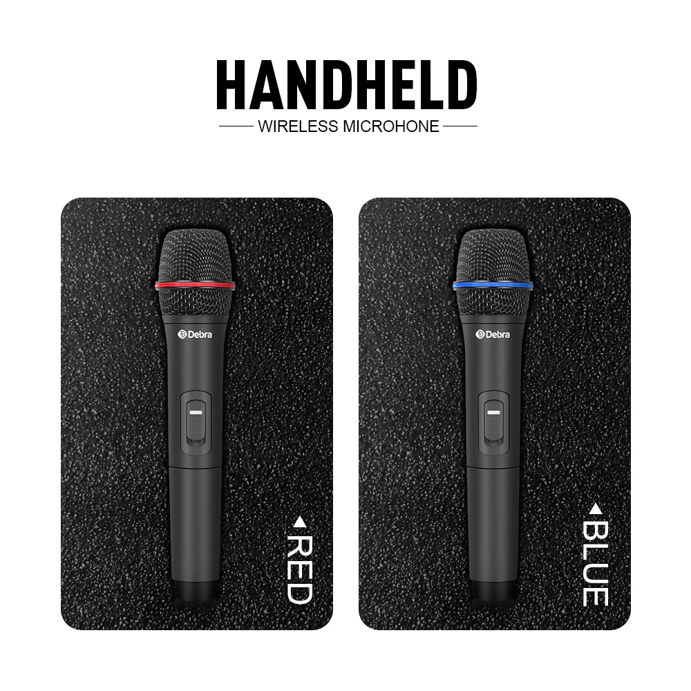 V-200 무선 휴대용 마이크, 클리어 픽업, 적은 전력 소비, 가족 노래방, 회의 주최에 적합