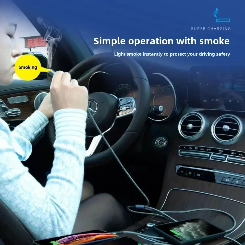 Cigarette Lighter TypeC Plug-in Windproof Outdoor Car Ignition Mini
