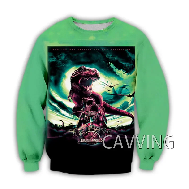 

New Fashion Women/Men's 3D Print Jurassic World Crewneck Sweatshirts Harajuku Styles Tops Long Sleeve Sweatshirt