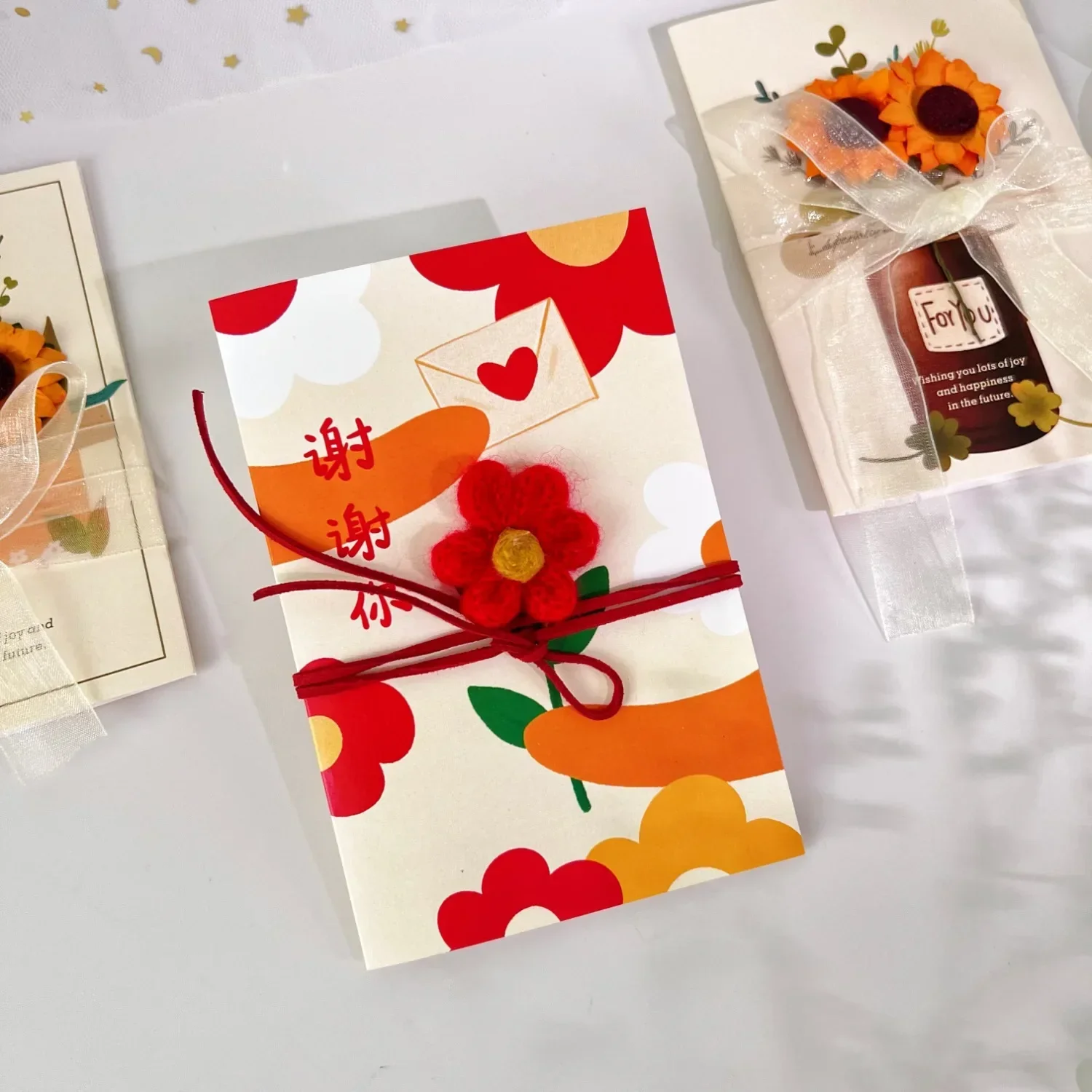 Sunflower Dried Flowers Greeting Card Handmade Blank Note Card Thank You Cards Birthday Wedding Party Invitation Card