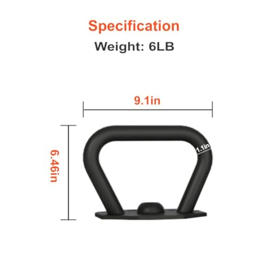 Adjustable Kettlebell with Inverted U-Handle, for Full-Body Workouts,with Screw Rod