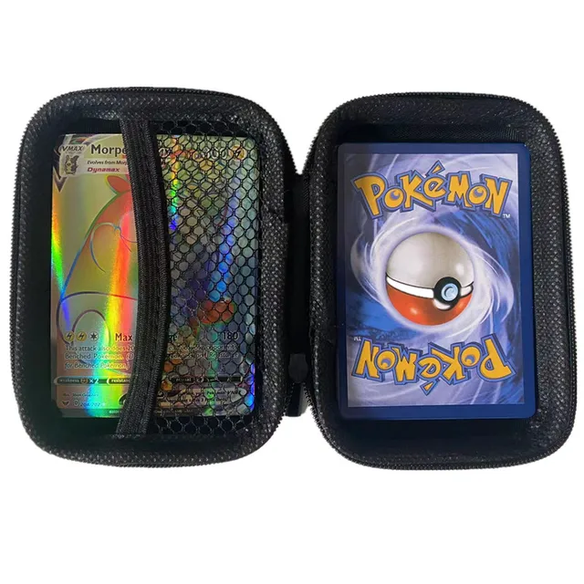 2022 Spanish VMAX Flash Pokemon Pikachu Game Cards 50 Capacity Cards Holder Album Hard Case Card Holder Book Storage Box Toys 5