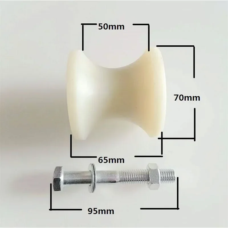 Ruedas Guía En U Para Puertas Correderas - 6 Piezas, 5x20x7 Mm, Nylon Y Acero, Silenciosas, Carga 63 Kg