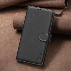 Classic Leather Phone Case with RFID Blocking and Wallet Cover for Moto G55 5G (BF32-C)
