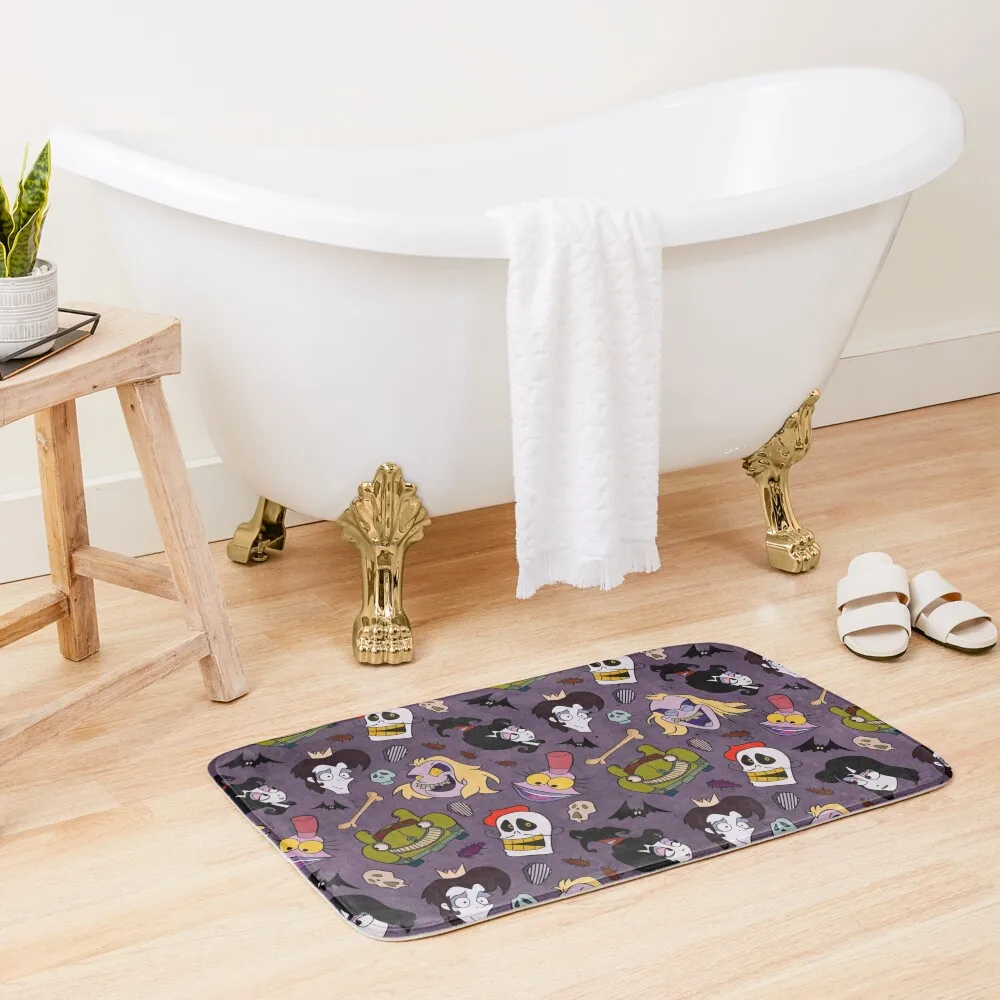 

Beetlejuice the Animated series - Purple Bath Mat Anti-Slip Shower Bathroom Carpet Set Carpet Bathrooms Mat