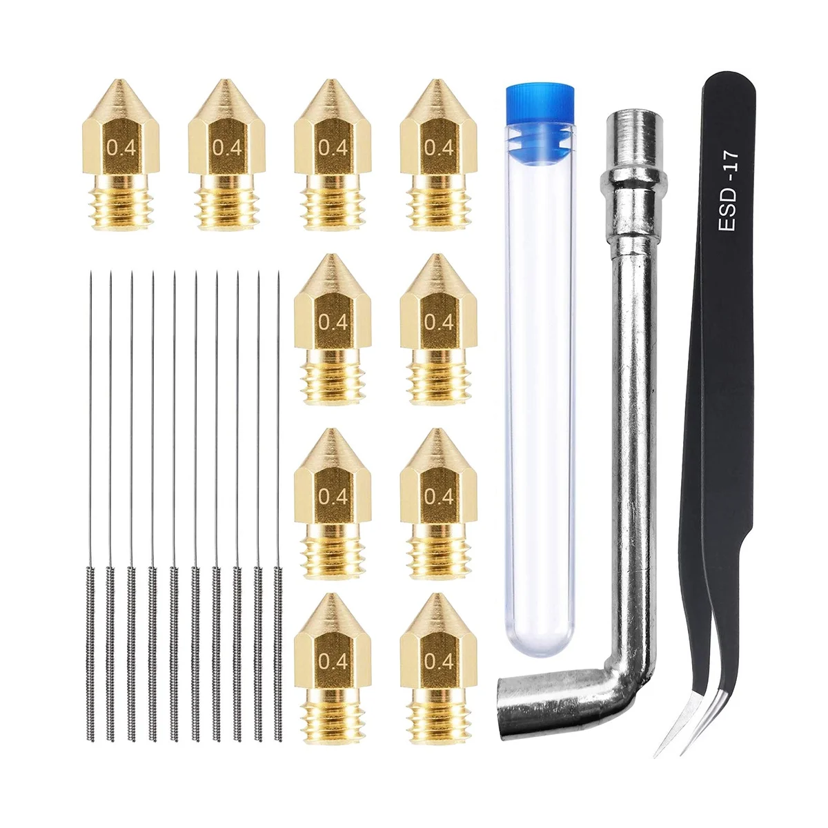 

23 шт., латунные сопла для 3D-принтера, 10 шт.