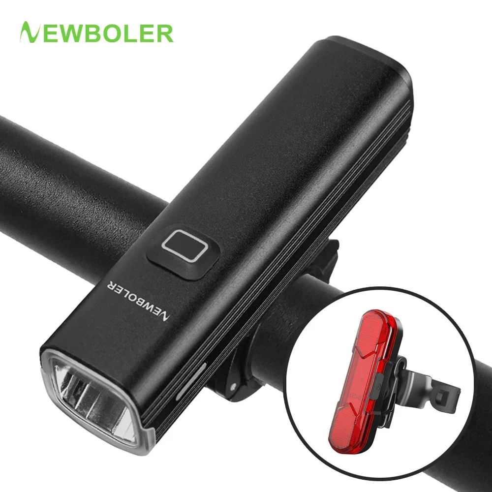 Антибликовый фонарик NEWBOLER для велосипеда, 1000 лм, 4800 мАч, USB, перезаряжаемый, водонепроницаемый, мощный велосипедный фонарь