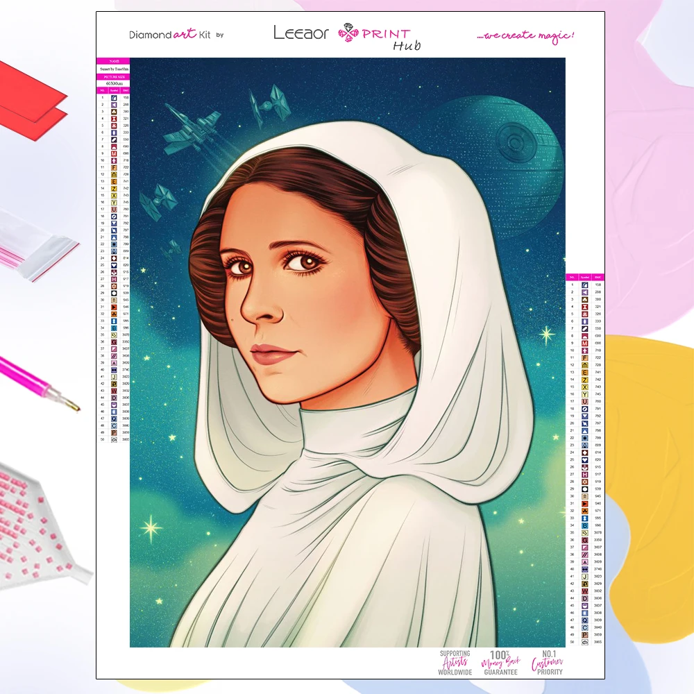 Women Of Star Wars Diamond Painting Senator Leia Organa Full