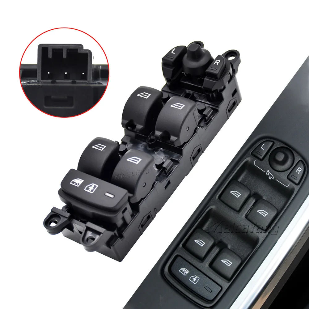 

For Volvo V60 S60 2011-2013 XC60 2009-2013 31334348 31334347 31334346 31334345 Electric Folding Power Window Main Switch