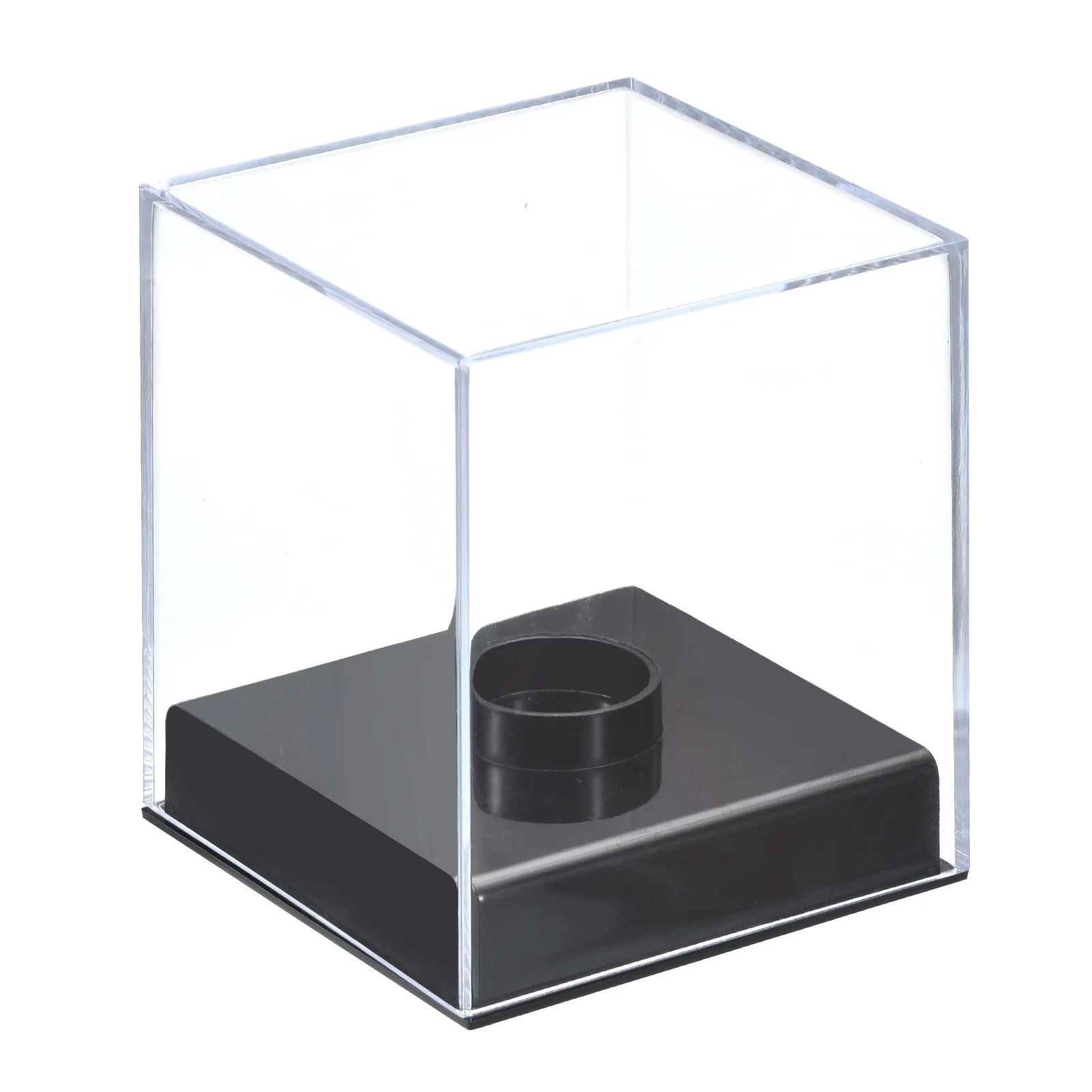 Acrylic Baseball Display Case Cube Clear Baseball Storage Holder Display Case for Golf Tennis Ball Memorabilia Baseball