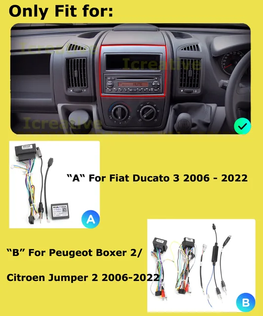 POSTE AUTORADIO BLUETOOTH ORIGINE CITROEN JUMPER PEUGEOT BOXER FIAT DUCATO  VP2