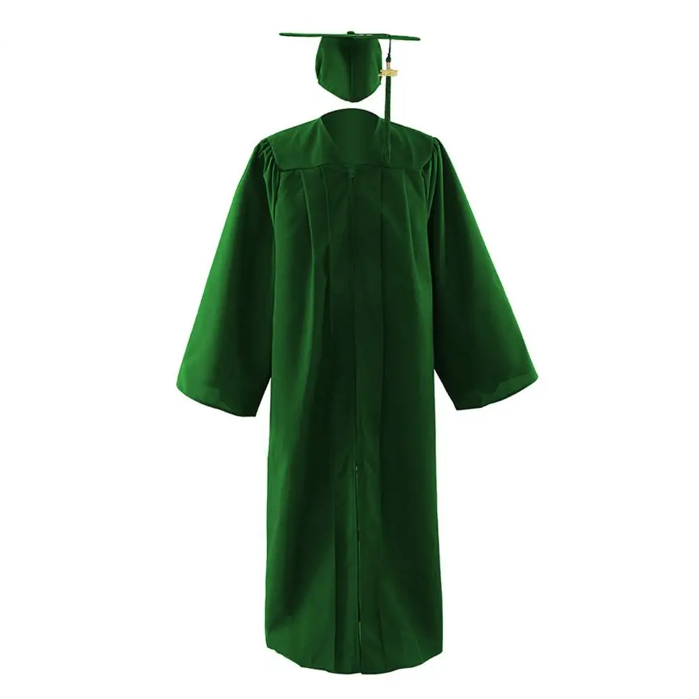 Graduation Gown Cap Tassel Set Class of Graduation Dressing Up Costume Unisex Academic Dress for High School University