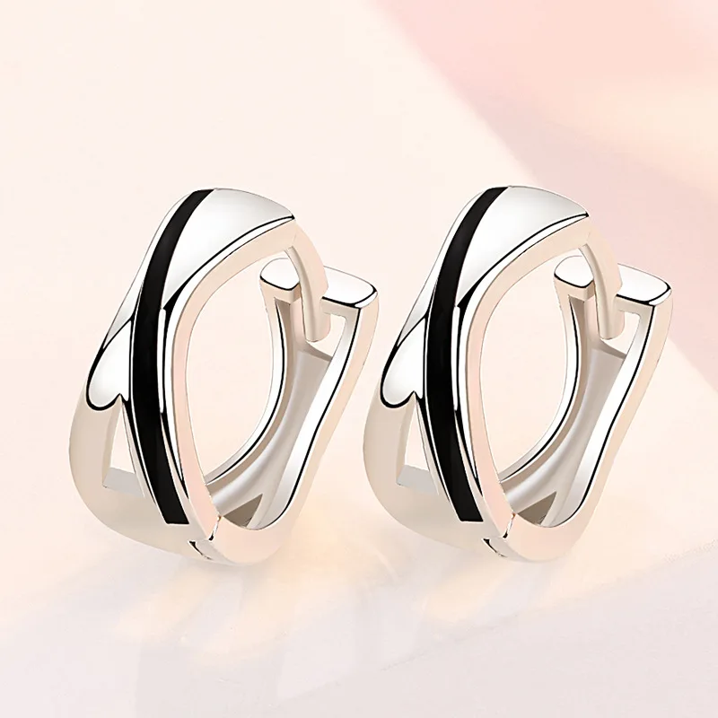 

Женские серьги-кольца из серебра 925 пробы