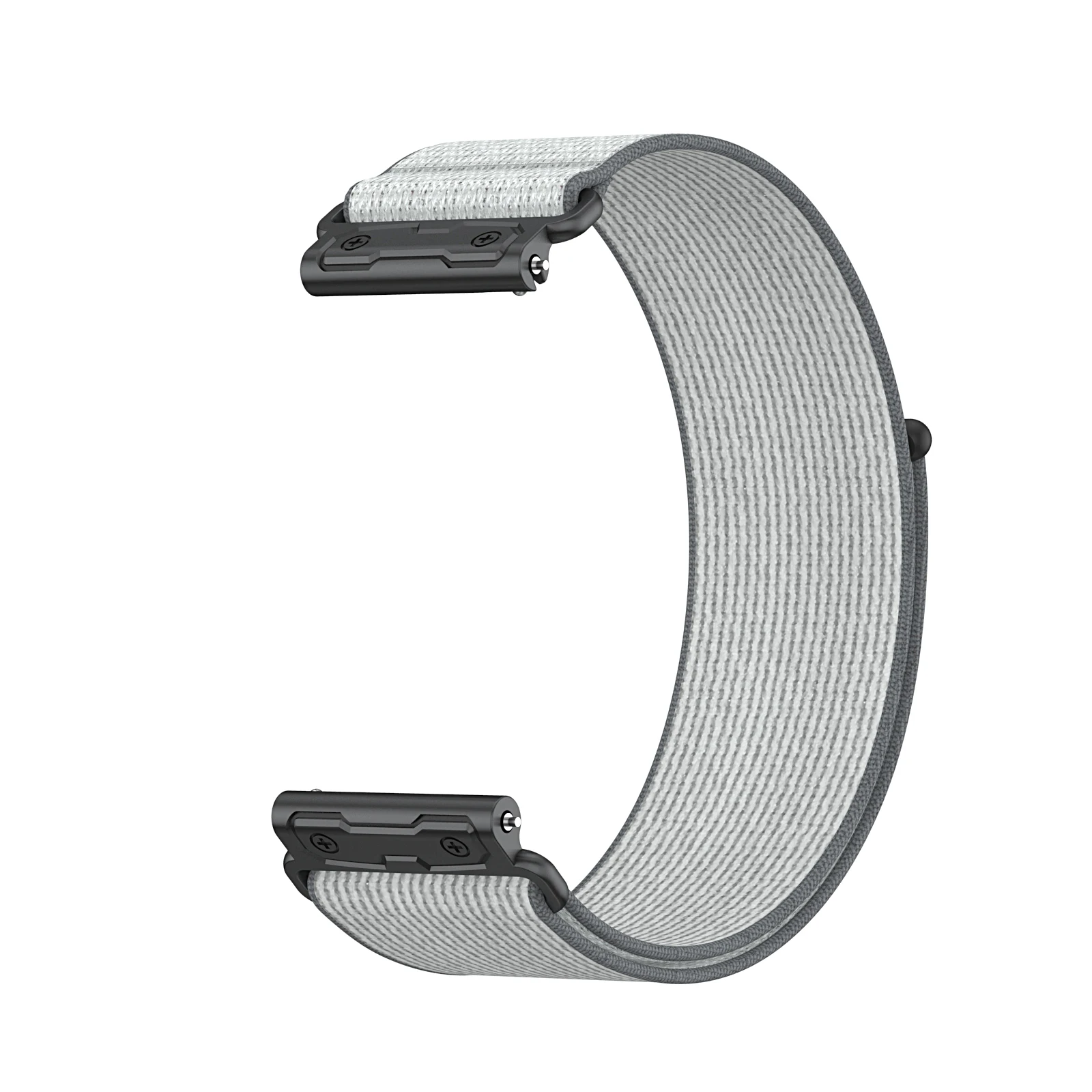 Nylon Braid Adjustable Outdoor Watch Strap with Metal Connector - 24mm Band