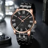 CURREN 2022 Simple Quartz Watches for Men Classic Business Wristwatches with Roman Numbers Stainless Steel Band 4