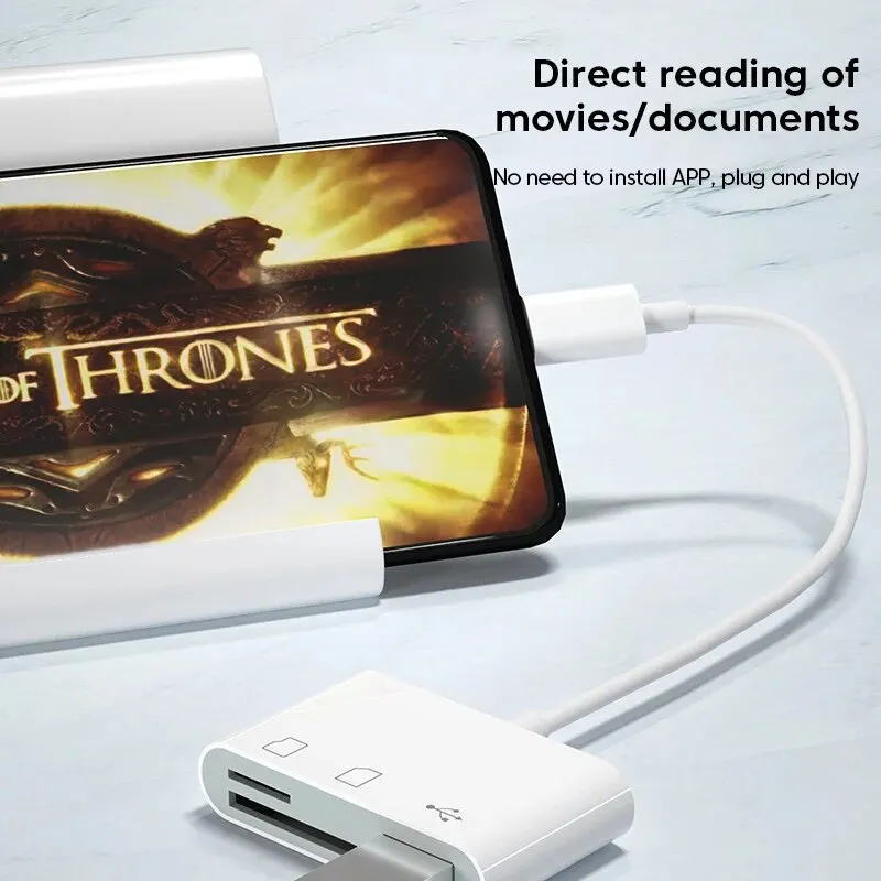 قارئ بطاقة ذاكرة USB نوع C ، محول ، TF SD ، OTG ،...