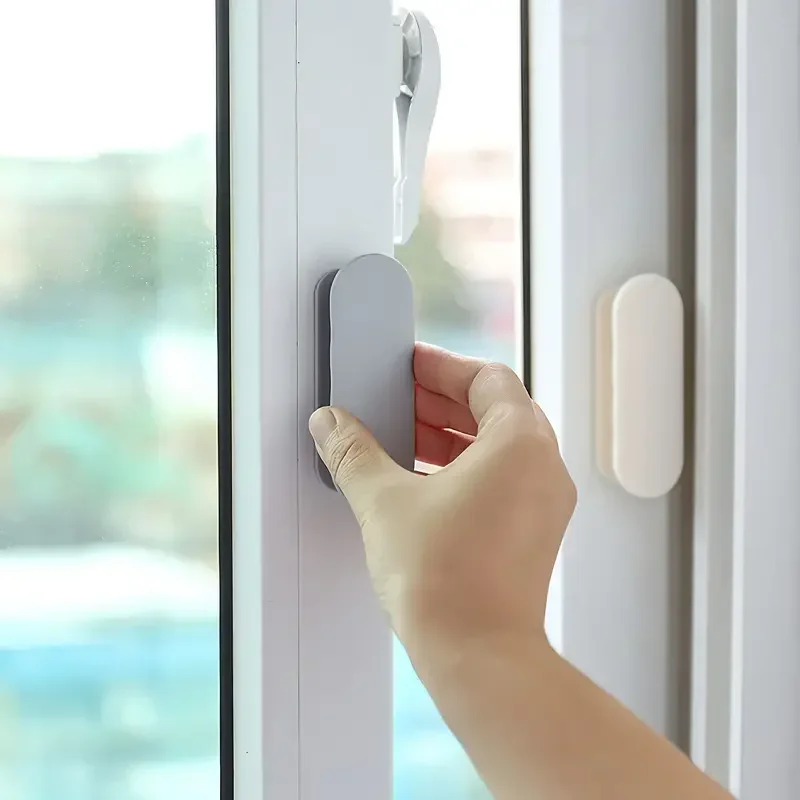 2PCS Self Adhesive Window Cabinet Drawer Handles Furniture Handles Wardrobe Organizer Sliding Door Knob