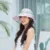 Women's Panama Sunscreen Sun Fisherman Bowl Top Hat with Printed Big Brim Fashion Flower Banquet Cap H24 10