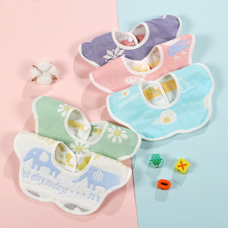 Newborn Baby Infant Cotton Bib Cotton Bibs Baby Boys Girls Baby