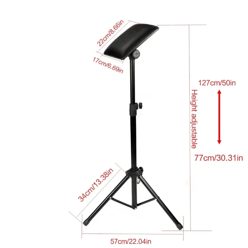 Iron Tattoos Arm Leg Rest Stand Portable Fully Adjustable Chair For Tattoos Studio Work Supply Bed Stool 77-127cm tattoo stand