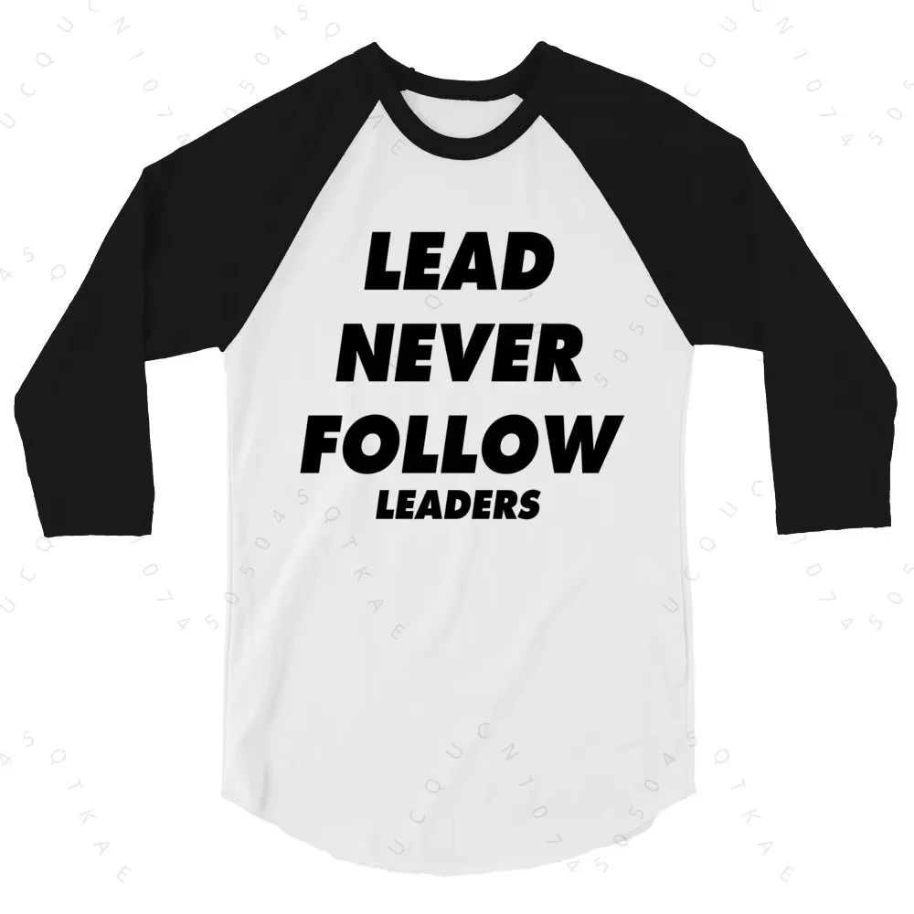 Neues 2026 Lead Never Follow Leaders 3D-gedrucktes Unisex Casual T-Shirt Harajuku Street Rundhals Langarm Mode-Oberteil für Männer und Frauen