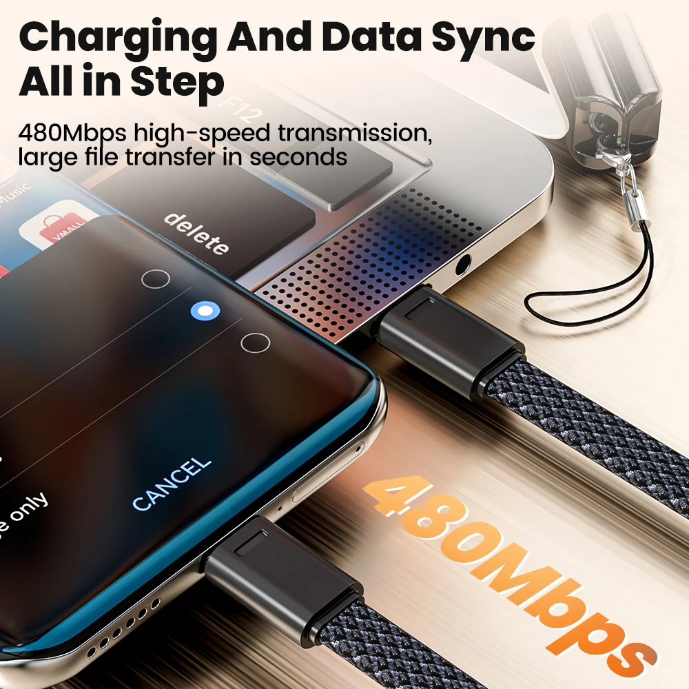 รูปสินค้า สายชาร์จ USB-C 27W ยาว 16.5 ซม. พกพาสะดวก