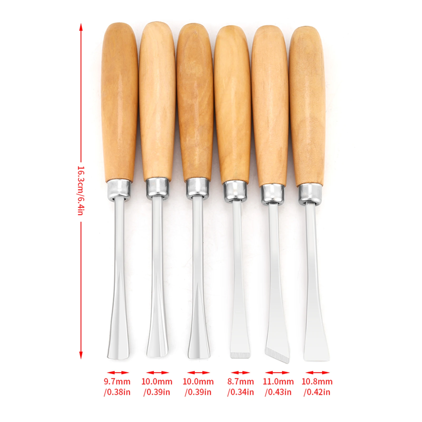 6-Piece Wood Carving Chisel Set 4