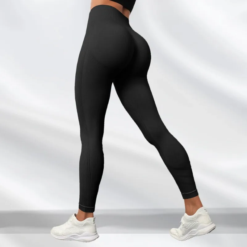 Pantaloni Fitness Adon Donna A Vita Alta Con Effetto Push Up - Nero, Blu, Grigio - Taglie Dalla 6 Alla 18