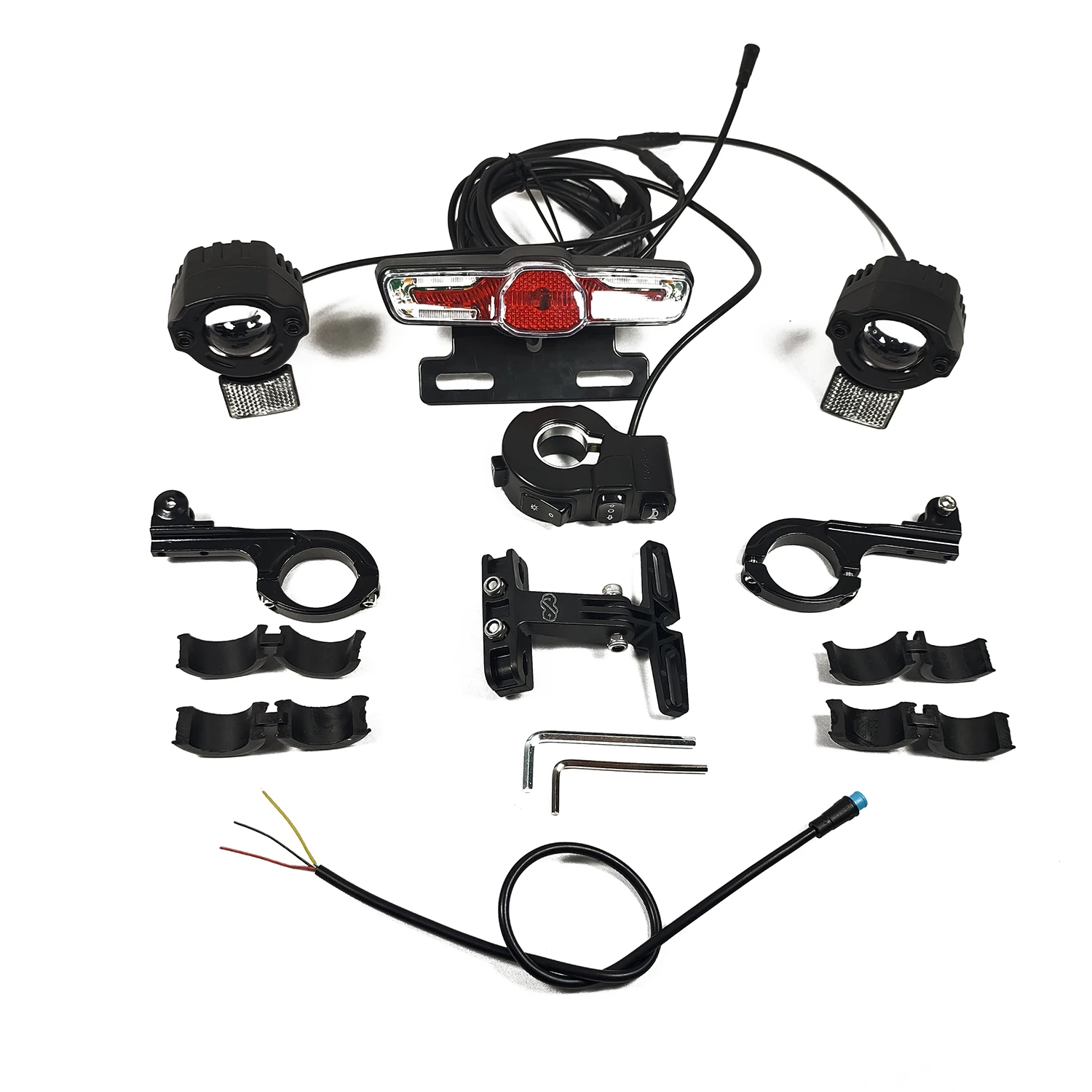 EBKE Ebike Electric Bicycle Light Kit Front Dual Lights Upgraded Multifunctional Rear Lamp