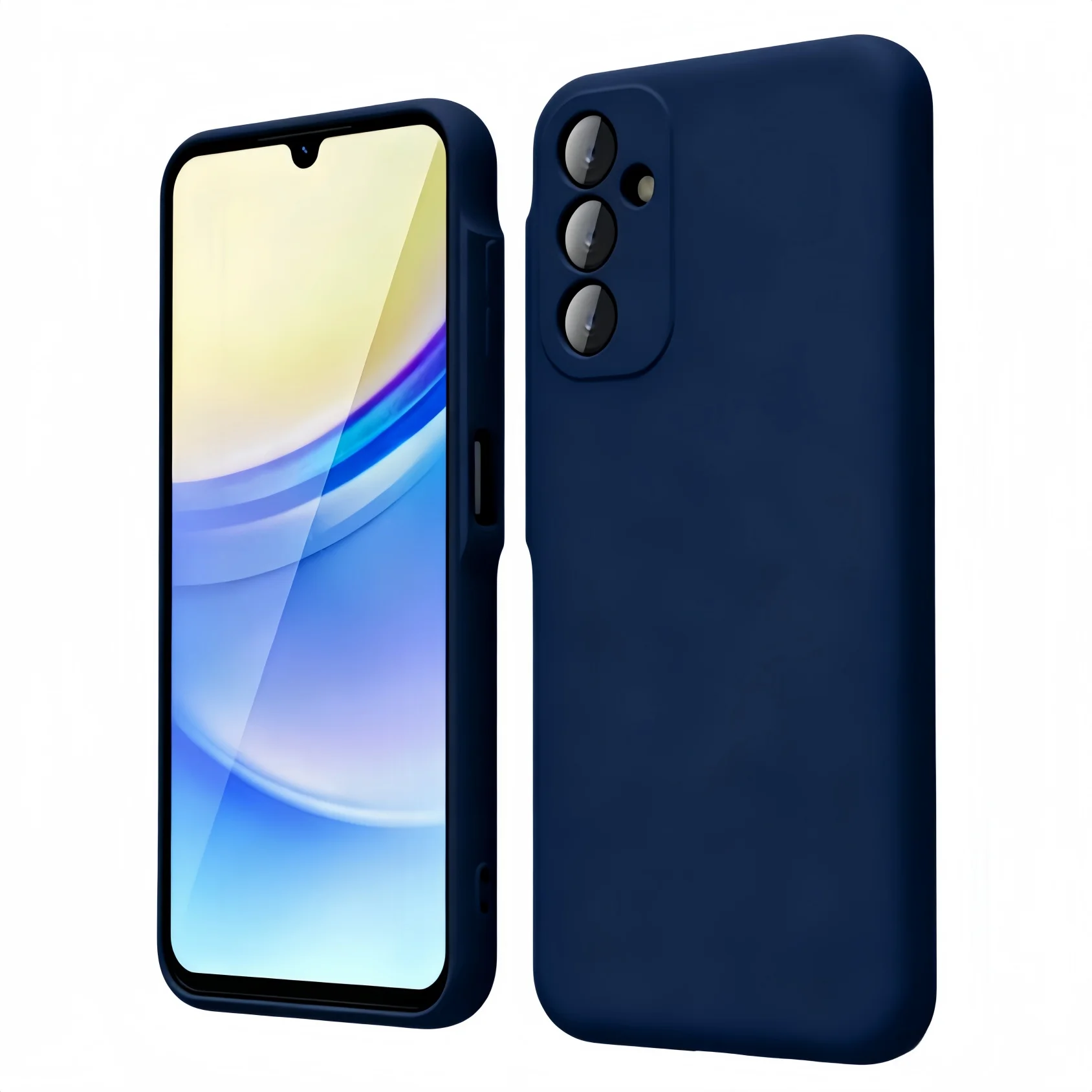 Noble Fashion Solid Colour Shockproof Protective Liquid Silicone Phone Case