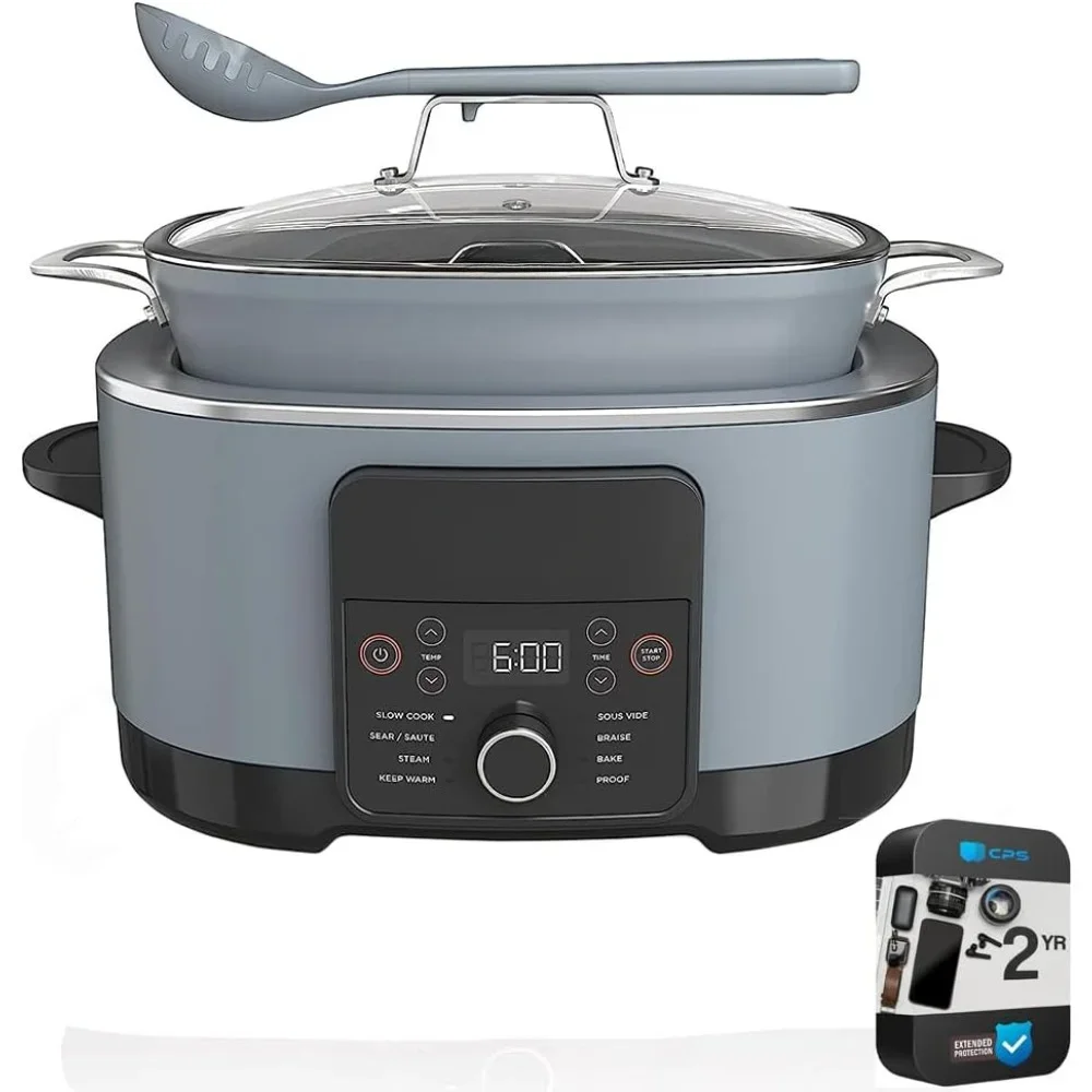 Slow Cooker, 8 Cooking Functions & Triple Fusion Heat Technology, Easy Cleaning, Slow Cooker