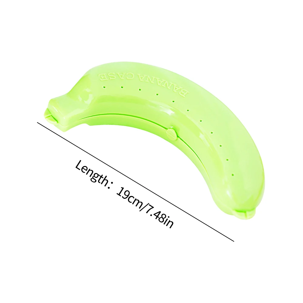 1PC Portable Banana Shape Banana Protective Case Creative Plastic Banana Fruit Storage Case for Travel Outdoor 6