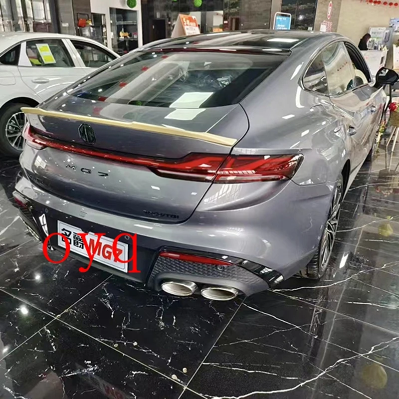 ABS 플라스틱 리어 스포일러 윙 트렁크 뚜껑 커버, MG7 2023 고품질, 도색되지 않은 색상, 자동차 스타일링