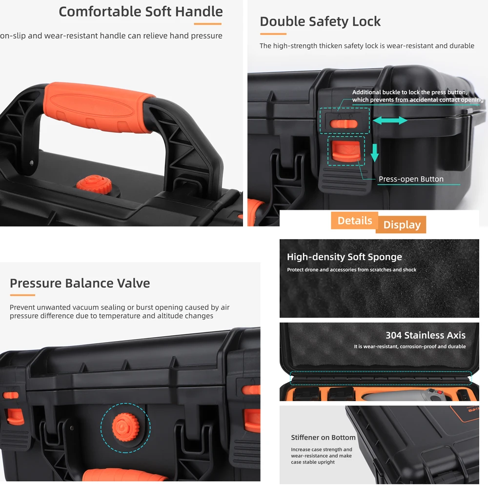 For DJI Avata Box Safety Carrying Hard Case Waterproof Shock-proof Professional Bag Protective Accessory for DJI Avata Case