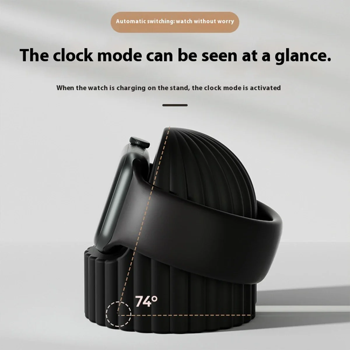 Silicone Watch Charger Stand For Apple Watch Ultra 10 9 8 7 6 SE 5 4 3 2 Charging Station Dock Holder 49mm 45 44 42mm 41 40 38mm
