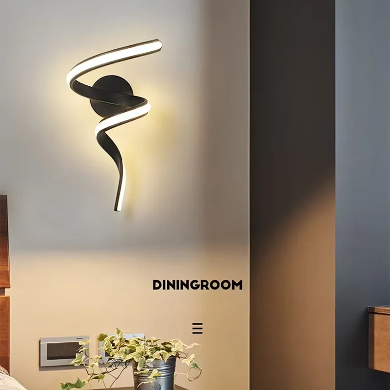 Modern Minimalist LED Wall Lamp Home Indoor Decor wall Sconce For Living Room Bedroom Bedside Lustres Backgroud Light Decoration