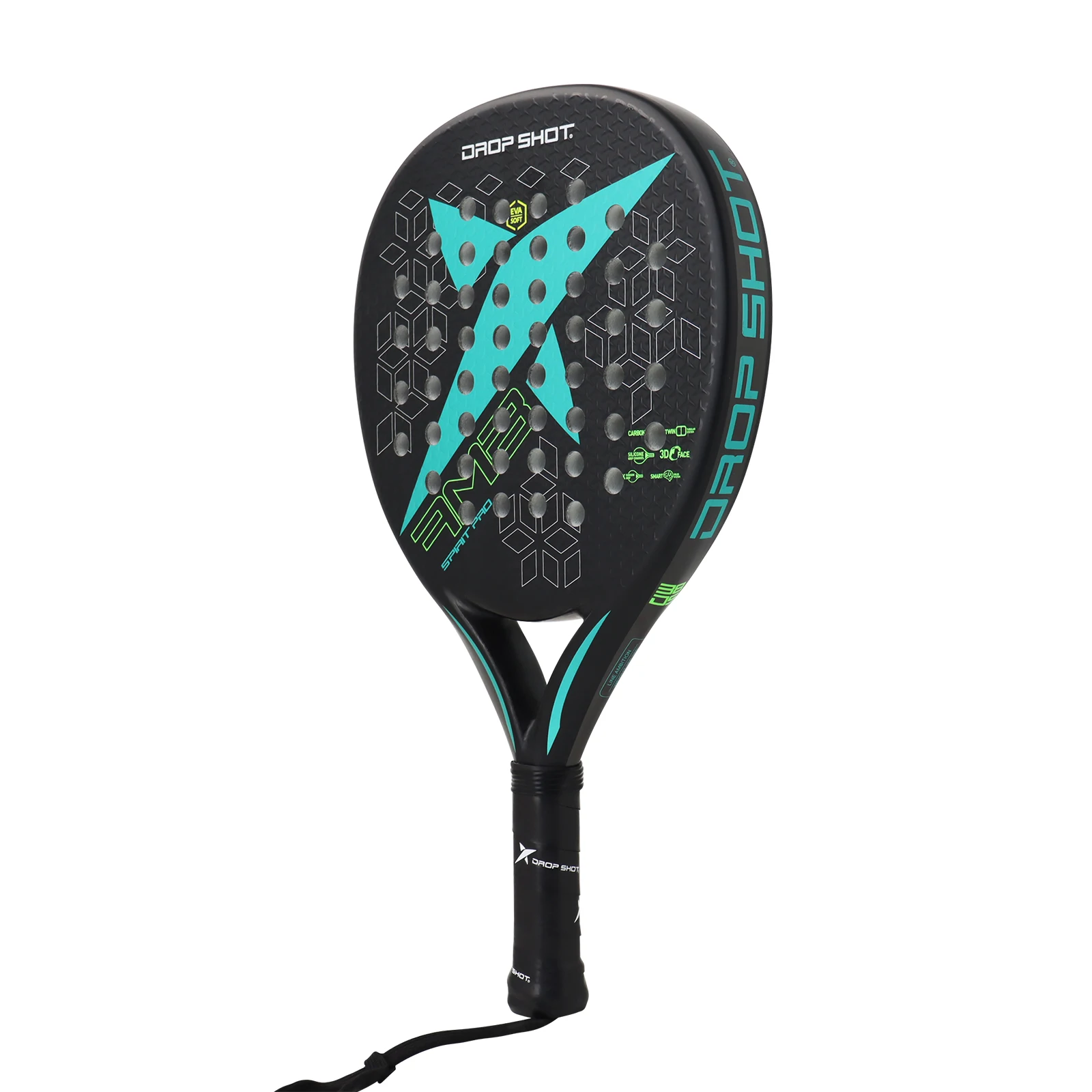 

Padel Rackets with Cover bag Carbon Fiber 3D Surface EVA Core Colorful Padel Paddle