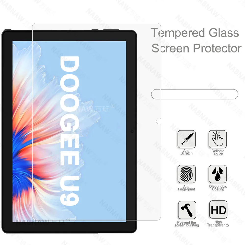 No Defects HD Scratch Proof Tempered Glass Screen Protector For DOOGEE U9 10.1 inch Tablet Protective Film Oli-coating