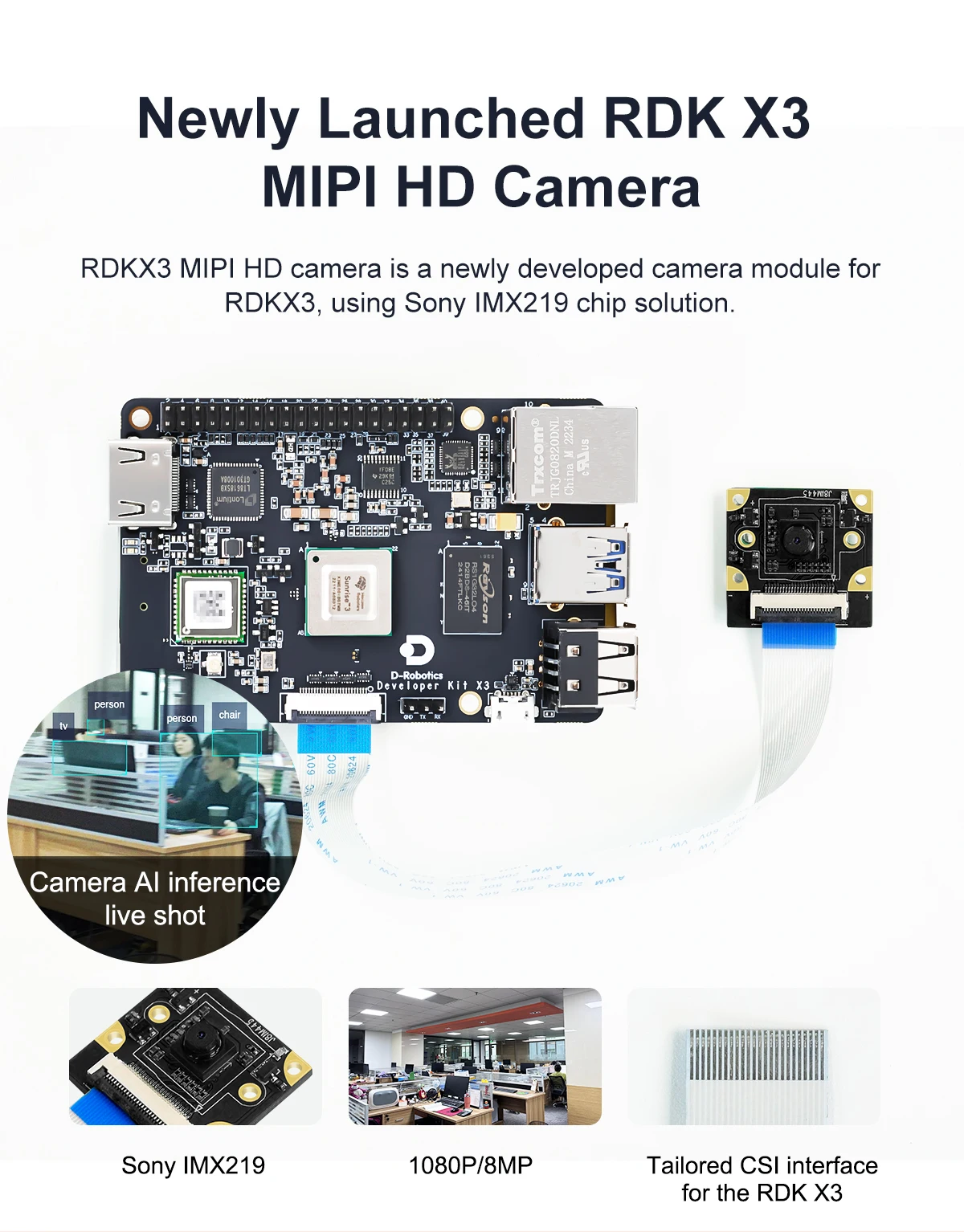 RDK X3 Entwicklungsboard AI-Modul-Kit 5TOPS High Computing Power ROS Robot Education Programmierung Kompatibel mit Raspberry Pi – Detail 13