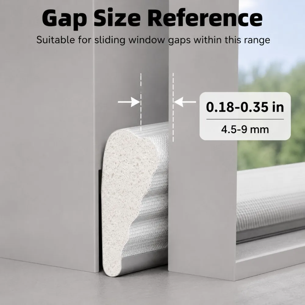 Self-Adhesive Soundproof & Windproof Insulation Foam Strip