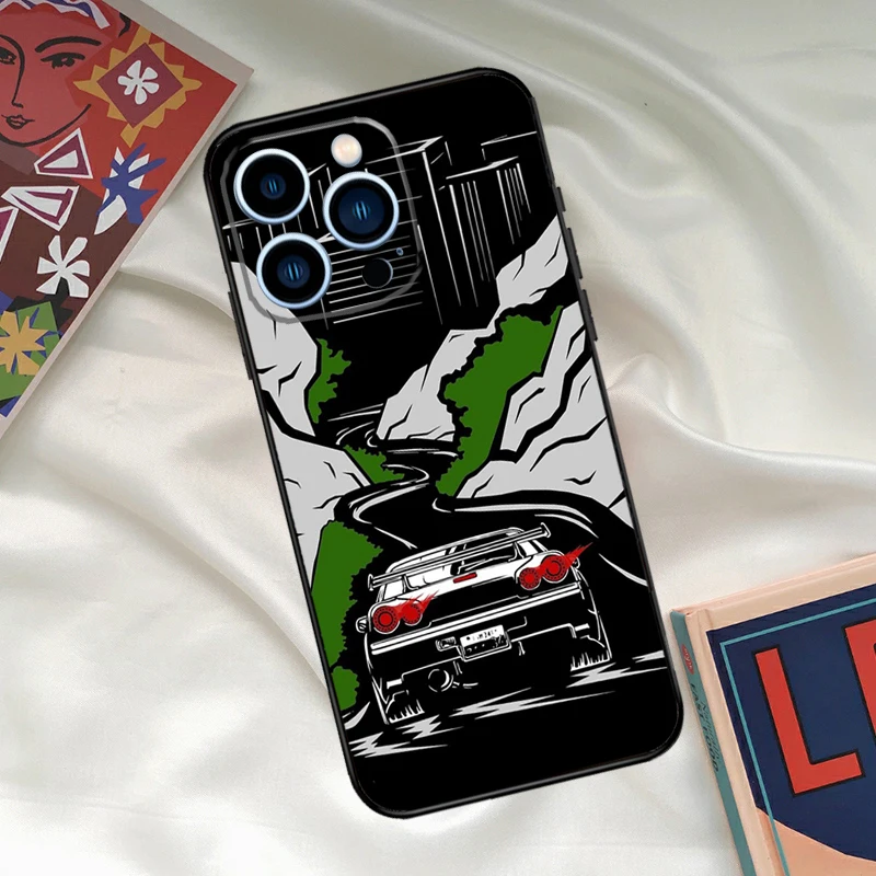 JRM スカイライン GTR R34 電話ケース iphone 16 15 11 12 13 14