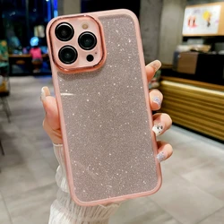 Sparkling Glitter Phone Cover with Silvery Bling for Redmi 9T (Pink)
