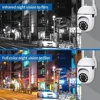 8MP Wifi Surveillance Camera Outdoor Wireless Camera 8X Zoom Human Tracking Two-way Audio Color Night Vision Security Cam CCTV 4