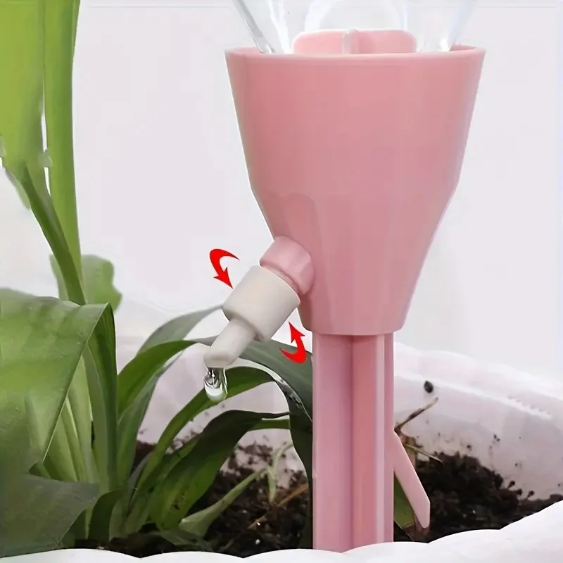 20pcs Auto Drip Irrigation Kit. Adjustable, Battery-Free Watering for Potted Plants. Compatible with Standard EU/US Bottles. - 4