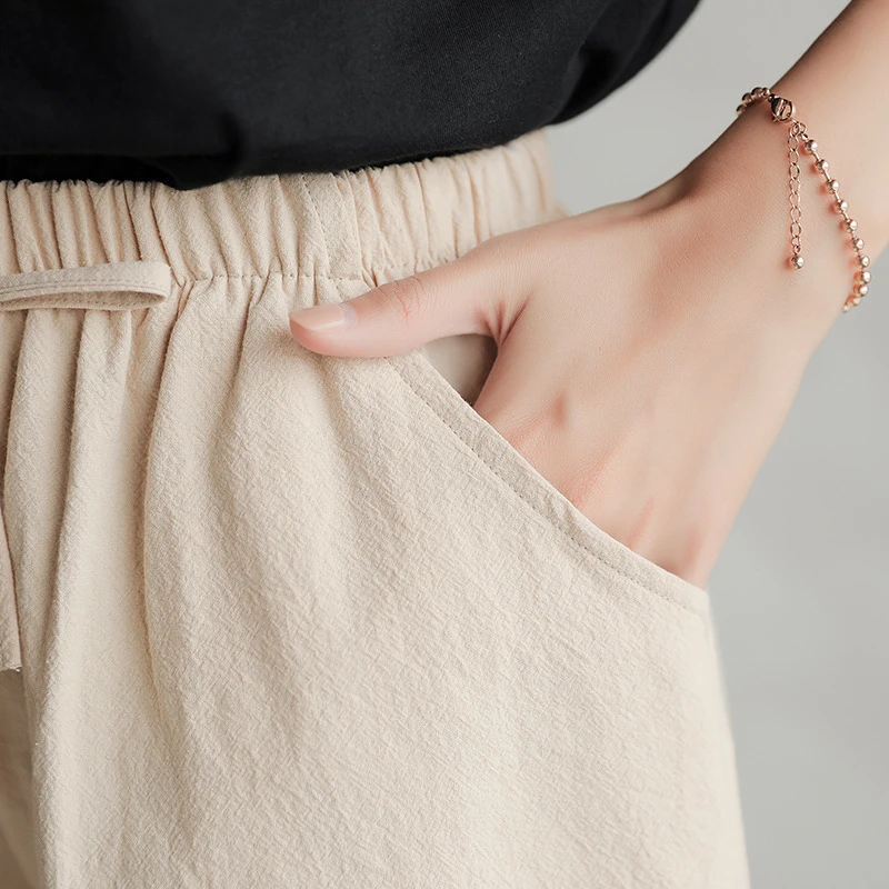 

Women's Pocket Shorts High Waist Sports Pants Lightweight Gym Shorts