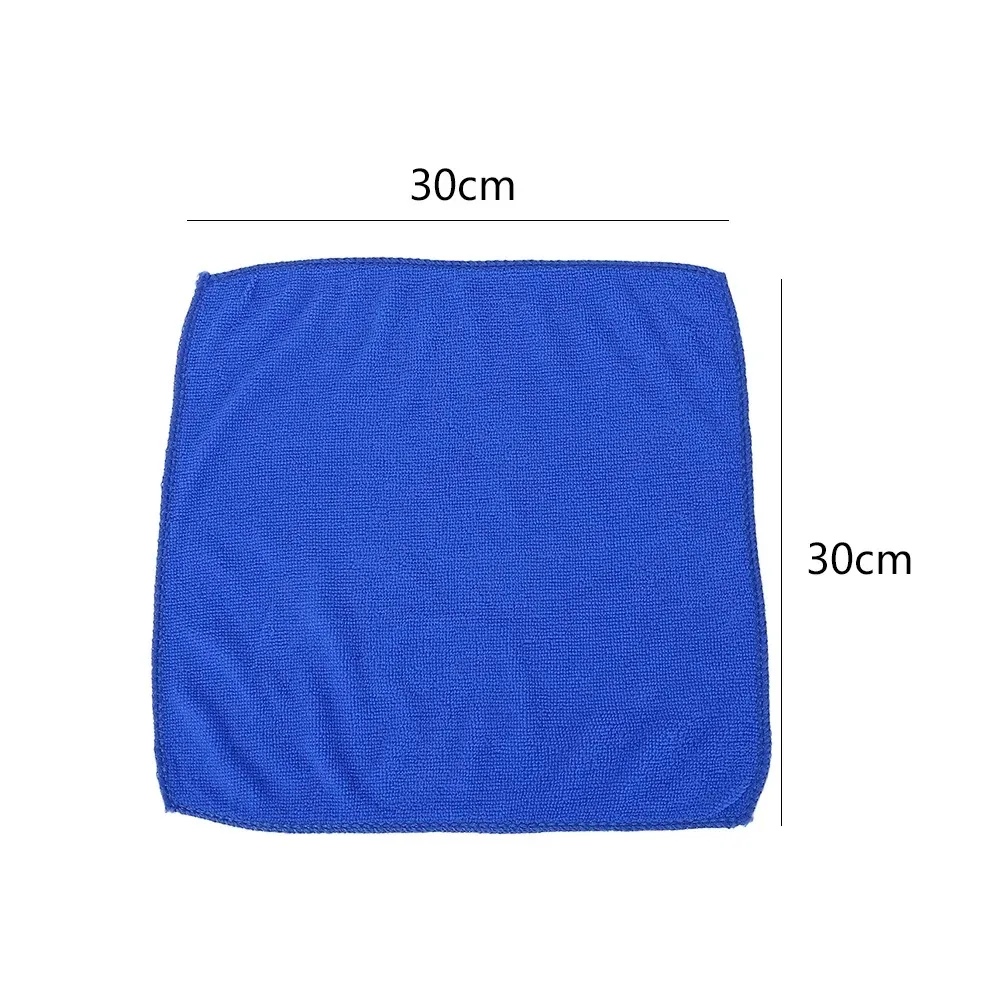 30x30cm 마이크로화이버 청소용 천 보풀 없고 흔적 없이 사용 가능, 가정 및 자동차 먼지 제거 및 광택용