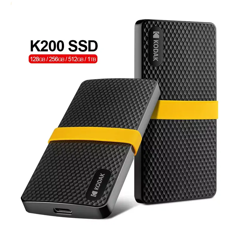 KODAK-X200 ̴ ޴ ָ Ʈ ̺, Ÿ-C USB3.1 2 , 1 ׶Ʈ 512GB 256GB, Ʈ, ƺ, pc  SSD